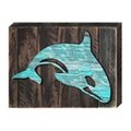 Designocracy Orca Whale Art on Board Wall Decor 9854718